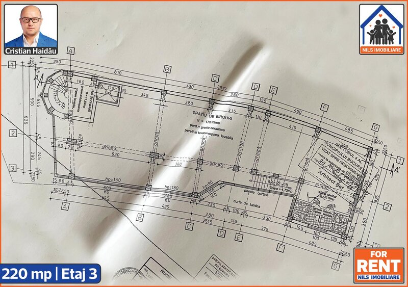 Brancoveanu, spatiu birouri/ comercial, 220 mp, cladire moderna.